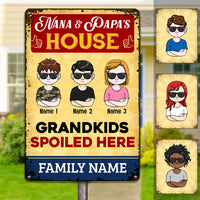 Personalized Grandma Grandpa House Metal Sign JL74 95O53 thumb 1