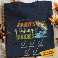 Personalized Dad Grandpa Fishing Buddies T Shirt AP202 30O58 thumb 1