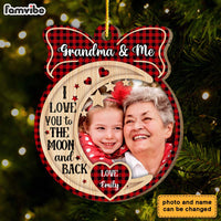 Personalized Gift For Grandma Nana And Me Upload Photo Ornament 29850 thumb 1