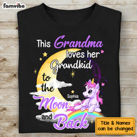 Personalized This Grandma Loves Her Grandkids To The Moon And Back Shirt - Hoodie - Sweatshirt 22702 thumb 1