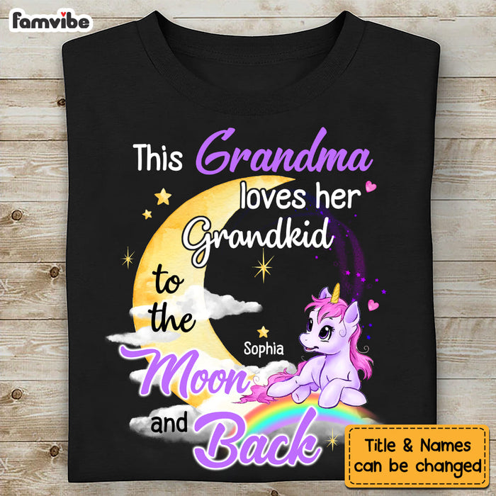 Personalized This Grandma Loves Her Grandkids To The Moon And Back Shirt - Hoodie - Sweatshirt 22702 1