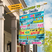 Personalized Piece Of Paradise Pool Bar Flag AG202 29O53 thumb 1