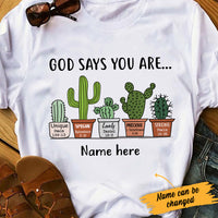 Personalized God Says You Are Plant T Shirt SB31 85O34 thumb 1