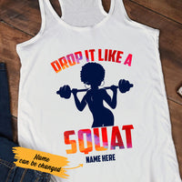 Personalized A Squat BWA Gym Racerback Tank SB31 29O53 thumb 1