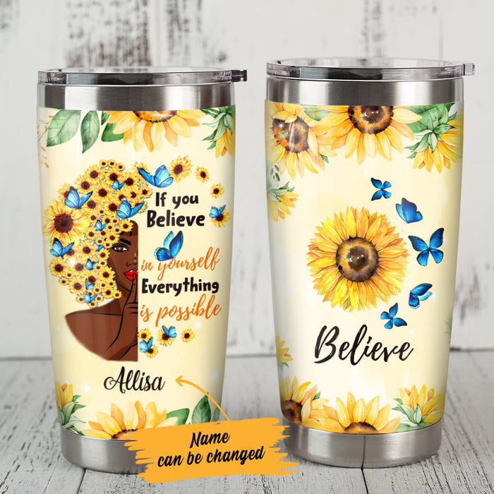 Personalized BWA Believe in Yourself Steel Tumbler JL104 95O47 1