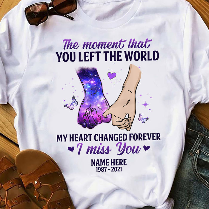 Personalized My Heart Changed Forever Memorial T Shirt MR311 73O53 1