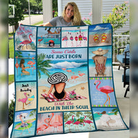 Beach Soul Girl Fleece Blanket JN291 65O47 thumb 1
