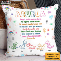 Personalized Grandma Spanish Dinosaur Pillow 30701 thumb 1