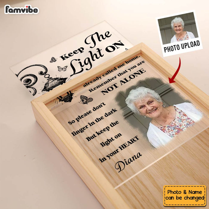 Personalized Memorial Upload Photo Keep The Light On Picture Frame Light Box 31645 1
