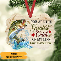 Personalized Greatest Catch Of My Life Fishing Couple Benelux Ornament DB12 67O47 thumb 1