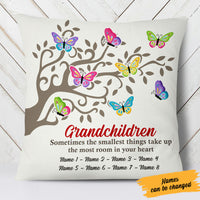Personalized Grandma Butterfly Family Tree  Pillow OB55 65O58 (Insert Included) thumb 1