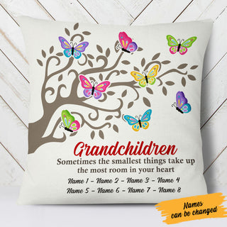 Personalized Grandma Butterfly Family Tree  Pillow OB55 65O58 (Insert Included)