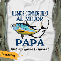 Personalized Spanish Papá Pesca Fishing Dad T Shirt AP96 65O36 thumb 1