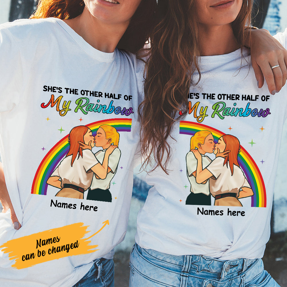 Personalized My Other Half LGBT Lesbian Couple T Shirt SB162 26O47