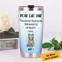 Personalized Cat  Steel Tumbler DB171 73O57 thumb 1