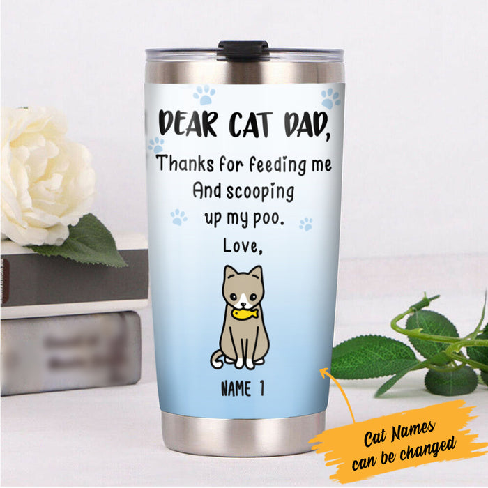 Personalized Cat  Steel Tumbler DB171 73O57 1