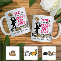 Personalized Crazy Cat Lady Mug OB281 95O34 thumb 1