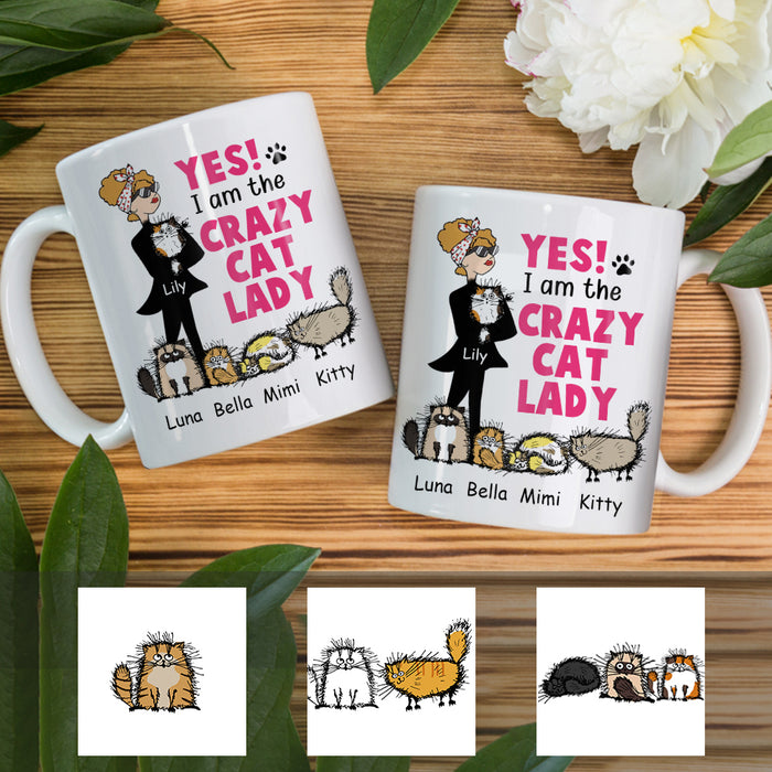 Personalized Crazy Cat Lady Mug OB281 95O34 1