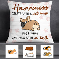 Personalized Dog Wet Nose  Pillow NB302 85O60 (Insert Included) thumb 1