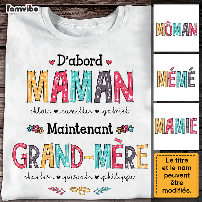 Personalized Gift For Grandma French Grand-mère Shirt - Hoodie - Sweatshirt 30114 1