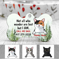 Personalized Cat Lost Wander Bone Pet Tag NB131 81O58 thumb 1