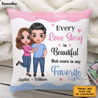Personalized Couple Love Story Pillow JL264 23O28 thumb 1