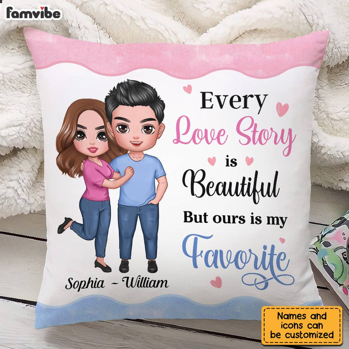 Personalized Couple Love Story Pillow JL264 23O28 1