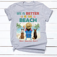 Personalized Dog Beach T Shirt JN221 26O34 thumb 1