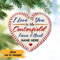 Personalized Baseball Softball Love You  Ornament NB34 87O47 thumb 1