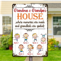 Personalized Mom Grandma Grandpa Metal Sign JL71 26O34 thumb 1