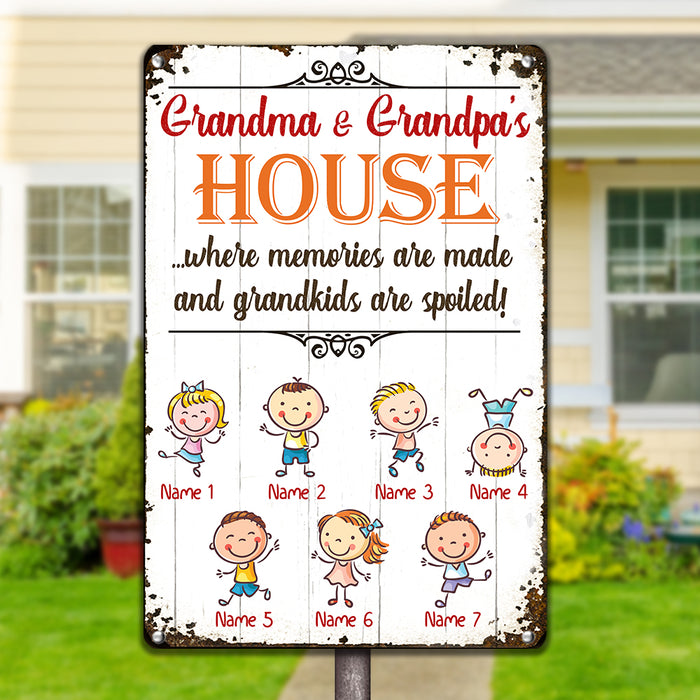 Personalized Mom Grandma Grandpa Metal Sign JL71 26O34 1