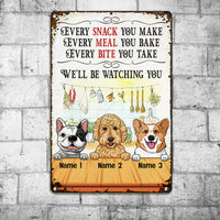 Personalized Kitchen Dog Metal Sign JL124 26O53 thumb 1