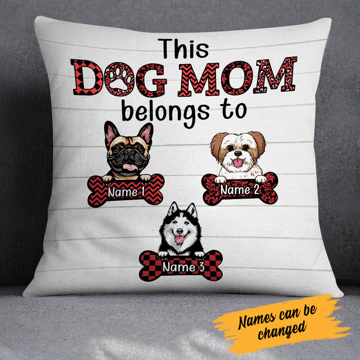 Personalized Dog Mom Pillow JR231 73O34 (Insert Included) 1