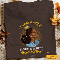 Personalized I Become A Nurse BWA T Shirt JL243 28O65 thumb 1