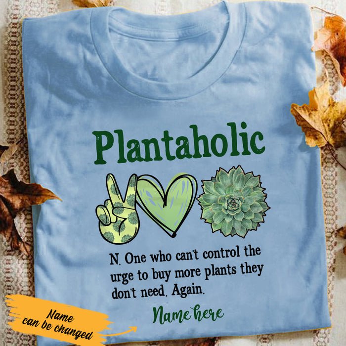 Personalized Plantaholic Funny Plant T Shirt AG271 87O36 1