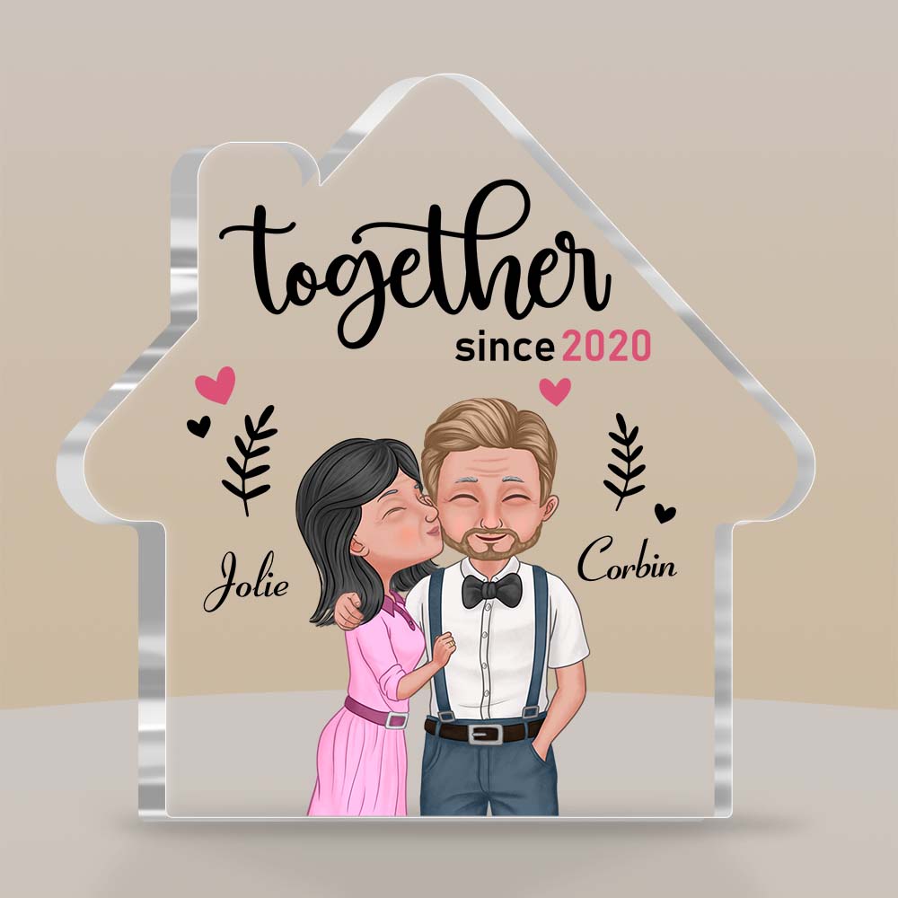 Personalized Couple Together House Plaque 22845 Primary Mockup