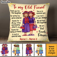 Personalized Old Friends Pillow - Besties & Sisters Gift thumb 1