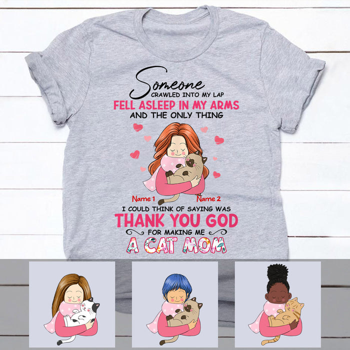 Personalized Cat Mom T Shirt MR173 30O53 1