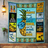 Beach Pineapple Fleece Blanket JN291 67O36 1