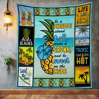 Beach Pineapple Fleece Blanket JN291 67O36 thumb 1