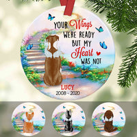 Personalized Your Wings Were Ready Dog Memorial  Ornament OB231 29O58 thumb 1
