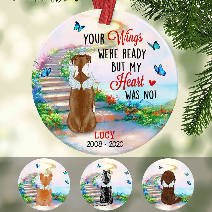 Personalized Your Wings Were Ready Dog Memorial  Ornament OB231 29O58 1