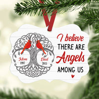 Personalized Cardinal Memorial Mom Dad Benelux Ornament NB164 30O34 thumb 1