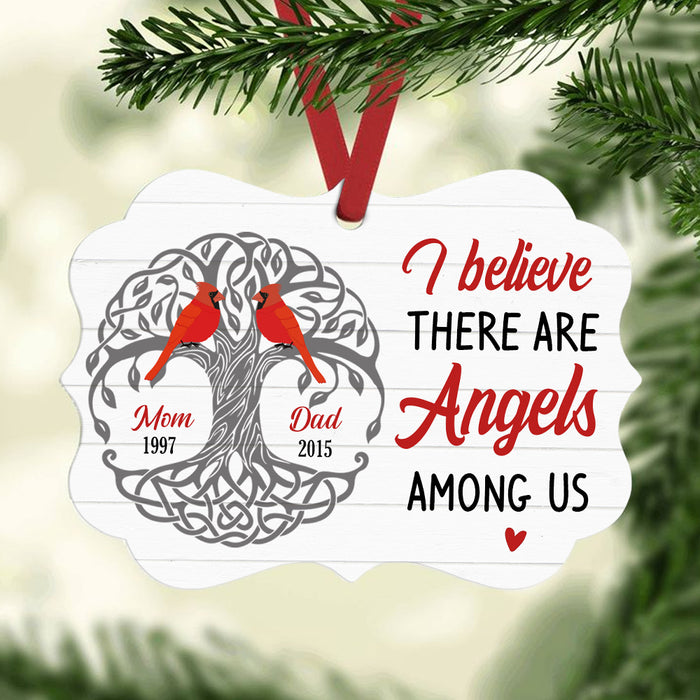 Personalized Cardinal Memorial Mom Dad Benelux Ornament NB164 30O34 1