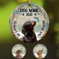 Personalized Forever In Our Hearts Dachshund Dog Memorial  Ornament OB191 73O36 thumb 1