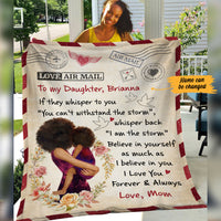 Personalized BWA Letter Fleece Blanket AG62 73O47 thumb 1