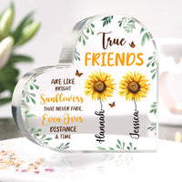 Personalized Gift True Friends Sunflower Acrylic Plaque 31220 thumb 1
