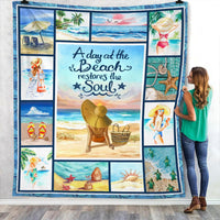 Beach Girl Fleece Blanket JN274 73O53 thumb 1