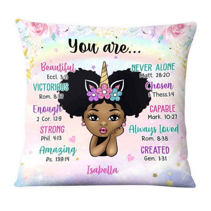 Personalized Gift For Granddaughter Kid Unicorn You Are Pillow 31054 1