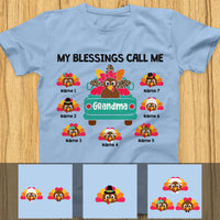 Personalized Grandma Turkey Thanksgiving Christmas T Shirt OB142 85O47 thumb 1